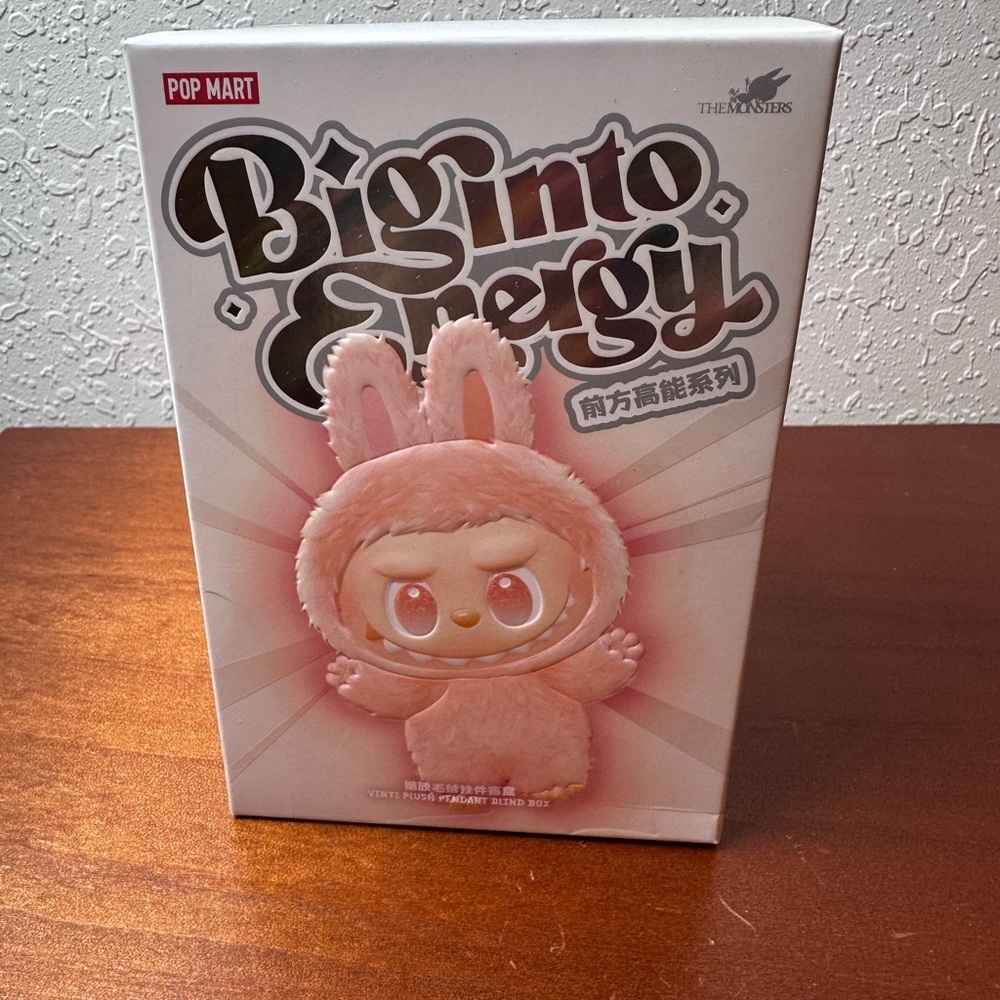 Labubu - HOPE The Monsters Big Into Energy Plush Pendant Pop Mart Sealed Box